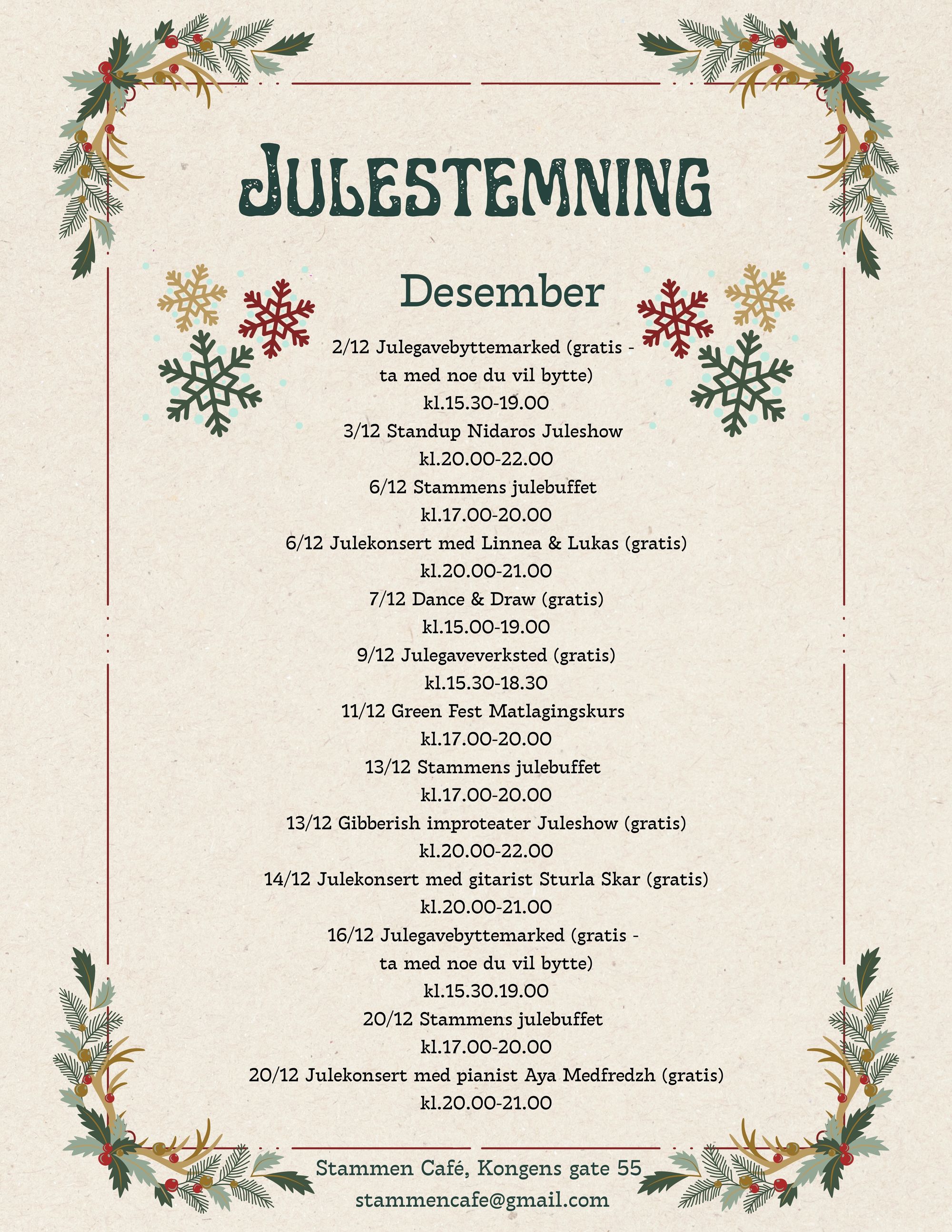 Arrangement i desember 🎄